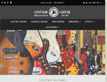 Tablet Screenshot of centaurguitar.com